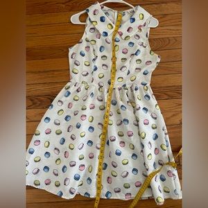 Molly Bracken dress macaroon print Small SM sleeveless